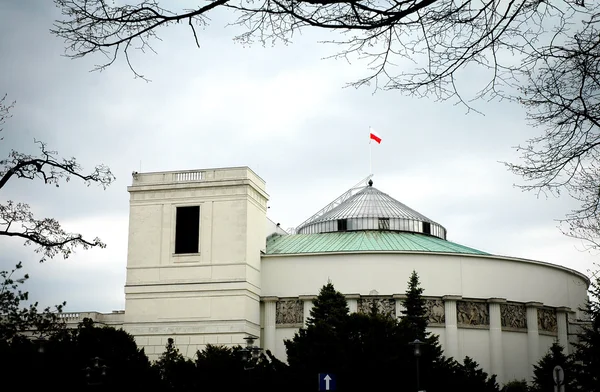 Polish parliament building — Stock Photo, Image