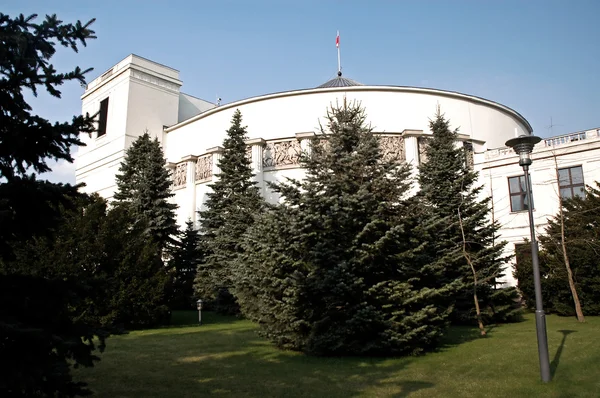 Польський парламент будівлі — стокове фото