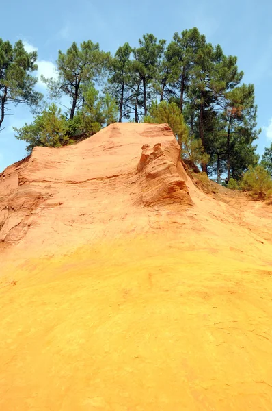 Former ochre quarry in Roussillon, France — Stock Photo, Image