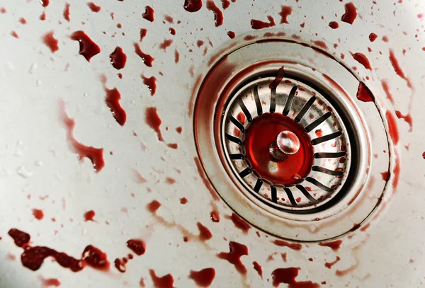 Bloody sink — Stock Photo, Image