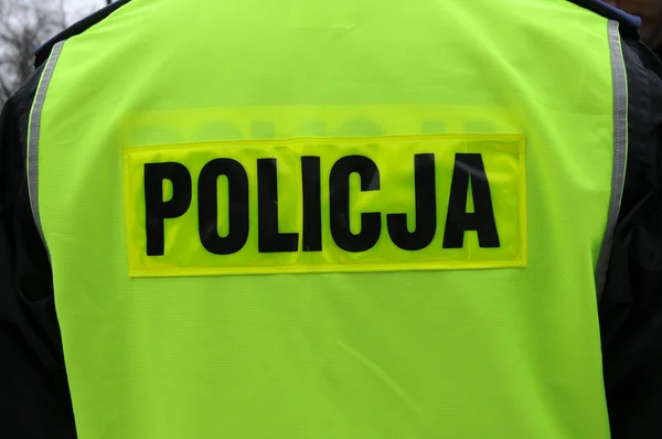 Policia em Polônia — Fotografia de Stock