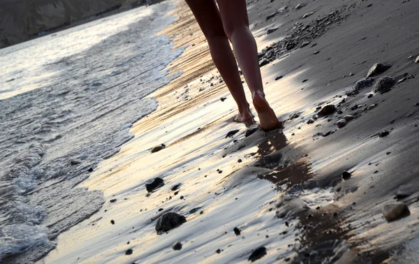 Caminata de playa — Foto de Stock