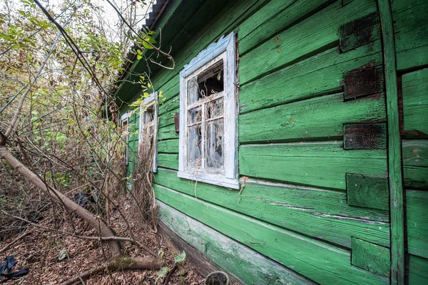 Villaggio nella zona di Chernobyl — Foto Stock