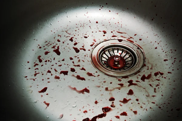 Bloody sink — Stock Photo, Image