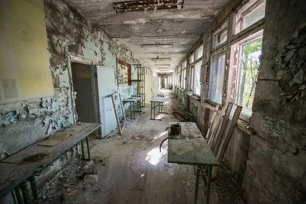 Skolan i Pripyat — Stockfoto