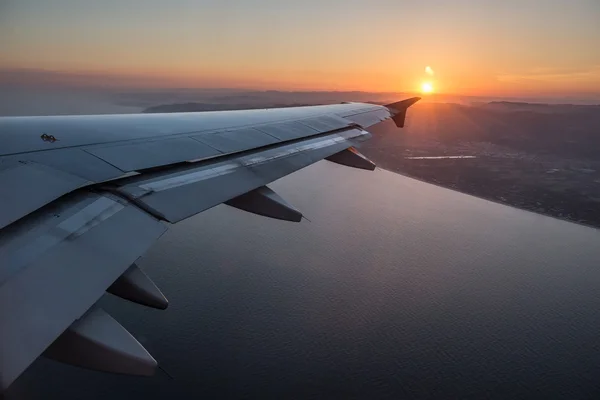 View from plane window — Stock Photo, Image