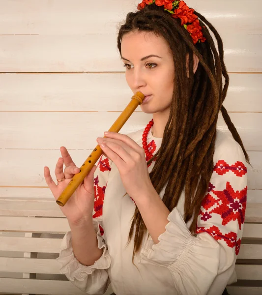 Slav Belarus Ulusal özgün takım Studio genç kadın Stok Fotoğraf