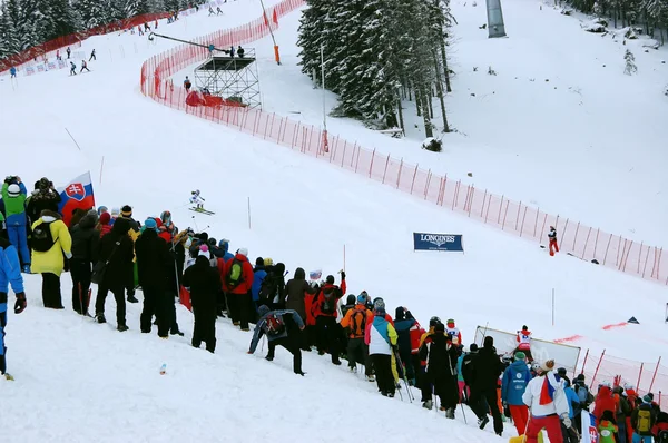 Esemény a szlovákiai ski resort. Jogdíjmentes Stock Fotók