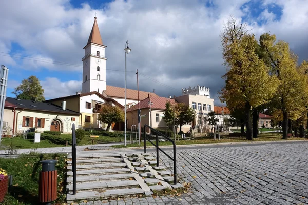 Malé město na Slovensku. — Stock fotografie