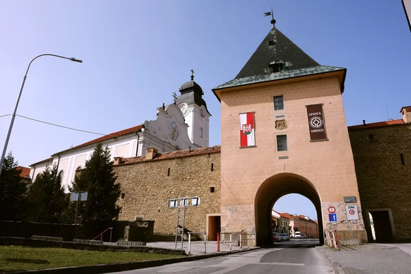 Brána v městě Levoča. — Stock fotografie