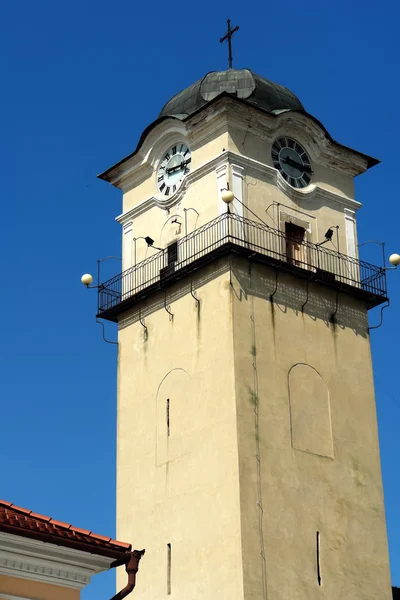 Klocktornet i Poprad stad. — Stockfoto