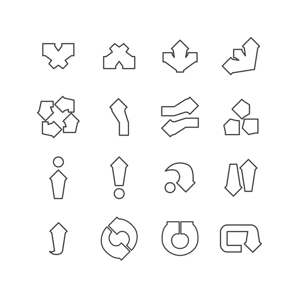 Arrow Line Icons collection. — 스톡 벡터