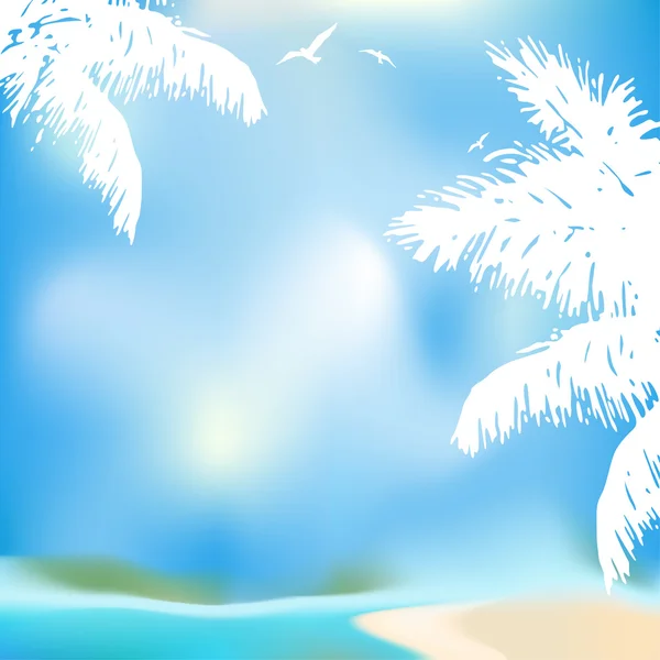 Summer vacation background — Stock Vector