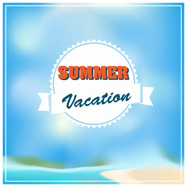Letní dovolená pozadí — Stockový vektor