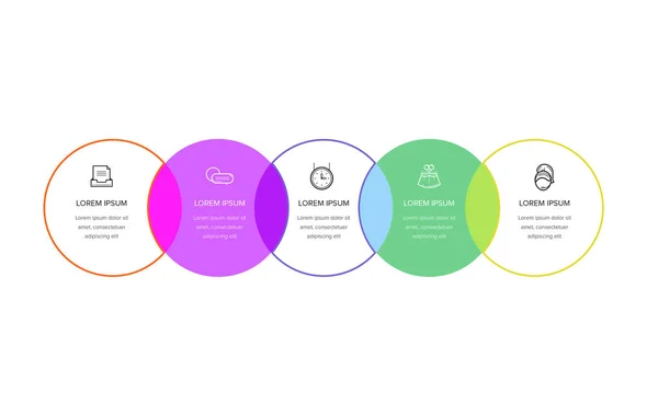 Infografika Wektor Infograficzny Szablon Projektu Ikonami Opcjami Lub Krokami Może — Wektor stockowy