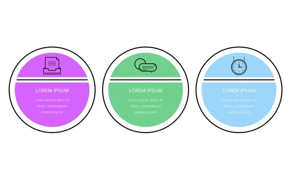 Infografía Plantilla Diseño Infografía Vectorial Con Iconos Opciones Pasos Puede — Archivo Imágenes Vectoriales