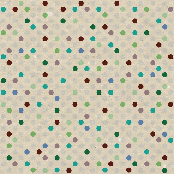 Abstracte geometrische retro naadloze polka dot achtergrond — Stockfoto