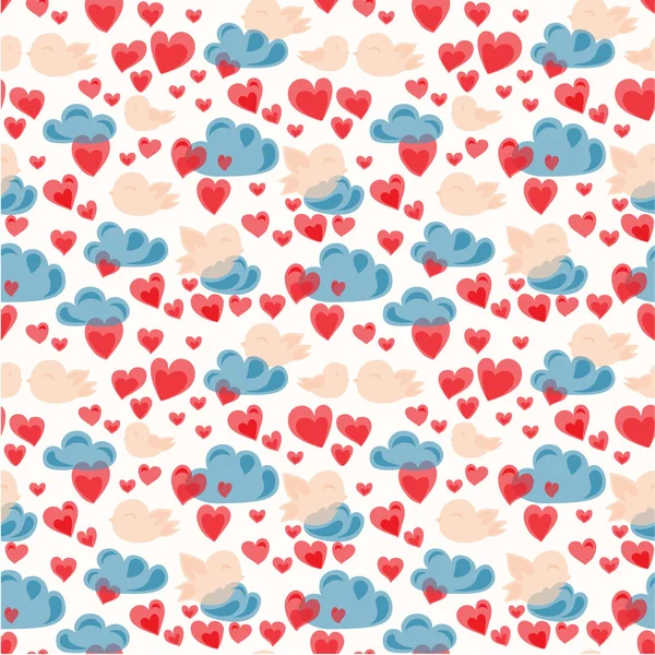 Pattern with hearts. — Stock Vector