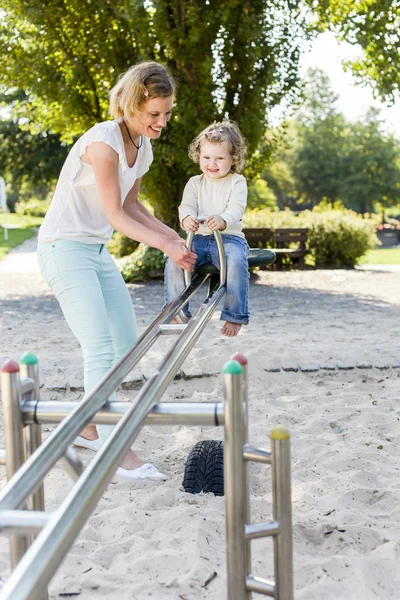 On the playground, rocker — Stock Photo, Image