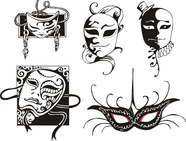 Карнавальные маски — стоковый вектор