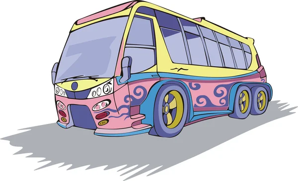 Autobus v pohybu — Stockový vektor