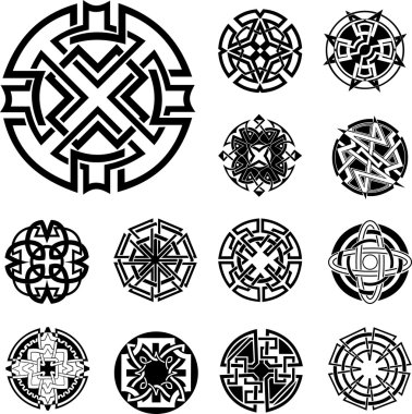 Yuvarlak düğüm Dingbats kümesi