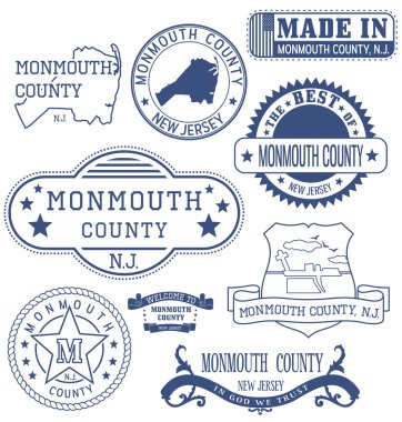 Monmouth İlçesi, Nj, genel pulları ve işaretleri