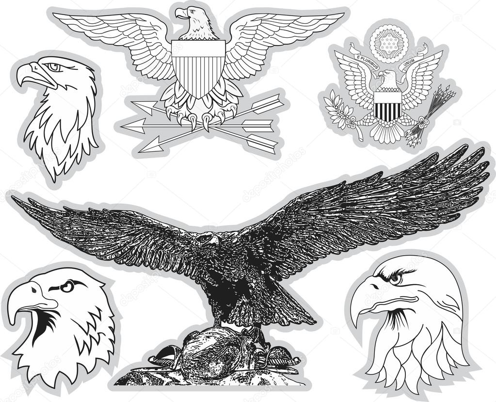Set of U.S. eagles