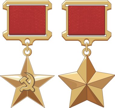 Soviet Hero Stars clipart