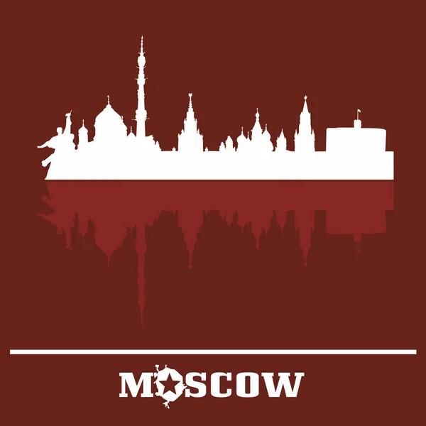 Skyline de Moscú, Rusia — Archivo Imágenes Vectoriales