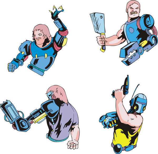 Красочные киборги
