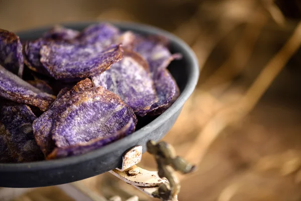 Söt potatischips Stockbild