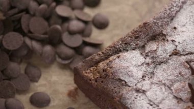 Closeup Fransız çikolatalı kek