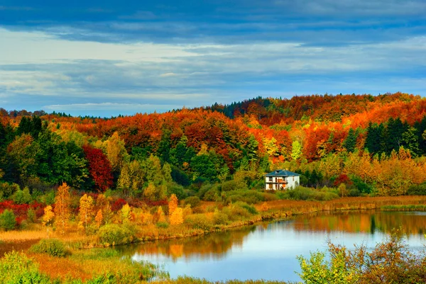 Autumn on Kaszubian the wonderfull place — Stock Photo, Image