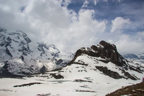 Glaciar en la estación de Gornergrat, zermatt, Suiza — Foto de Stock