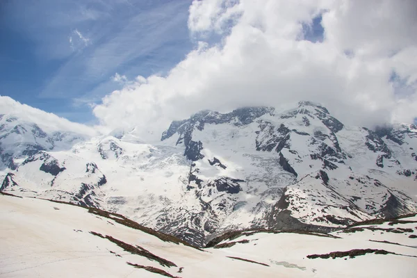 Geleira na estação de Gornergrat, zermatt, Suíça — Fotografia de Stock