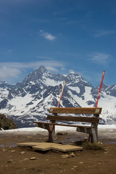 Lodowiec na gornergrat stacji, zermatt, Szwajcaria — Zdjęcie stockowe
