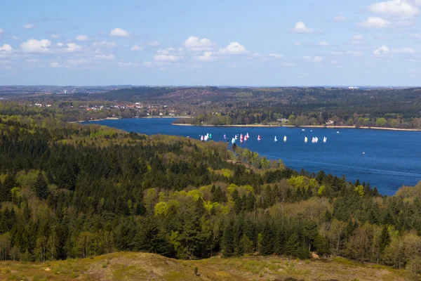 View over Silkeborg Lake  in Denmark — Stock Photo, Image