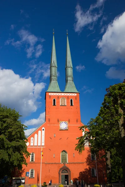 Kathedraal in de stad van Vaxjo, Zweden — Stockfoto