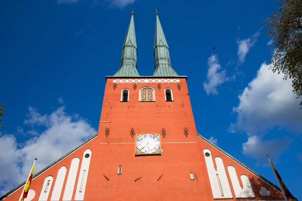 Katedra w mieście Växjö, Szwecja Obrazek Stockowy