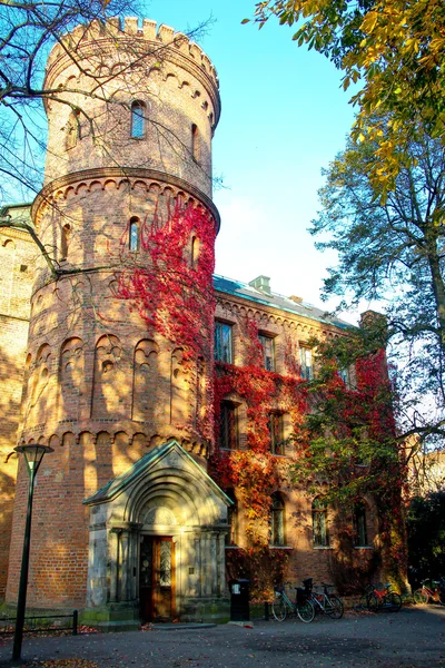 Altbau auf dem Gelände der lund universität in schweden — Stockfoto