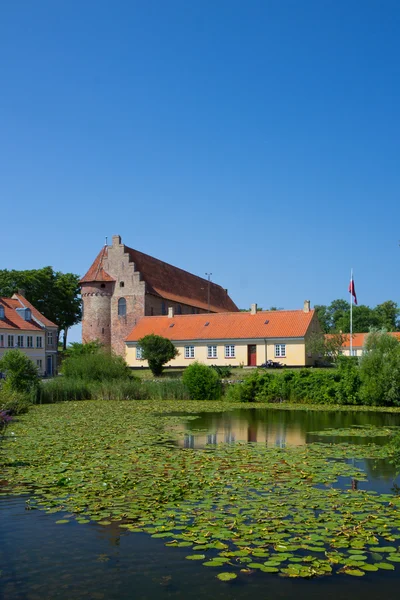 Nyborg centro da cidade, Dinamarca — Fotografia de Stock