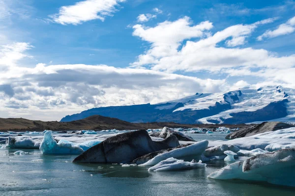 Lagoa glaciar na Islândia — Fotografia de Stock