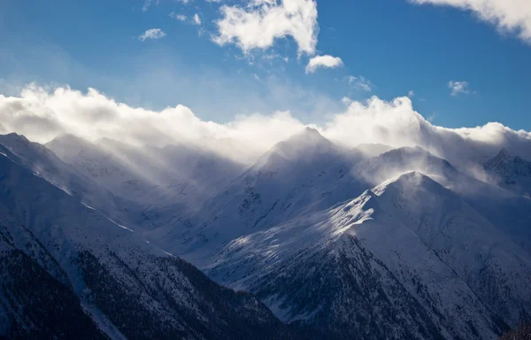 Winterzeit in den Alpen — Stockfoto