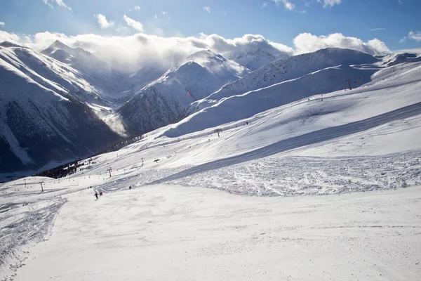 Зимовий час в Альпах — стокове фото
