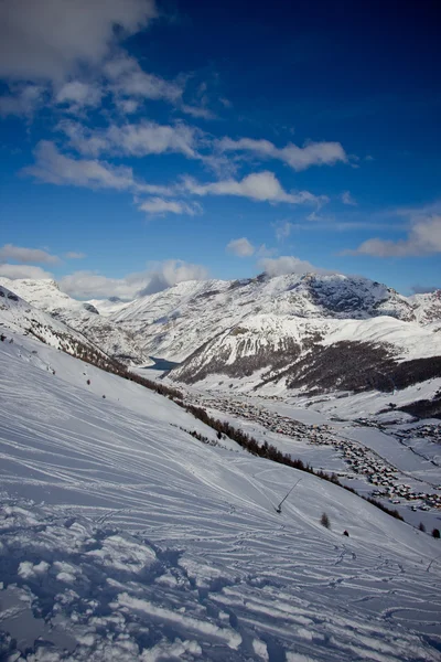 Zimą w Alpach — Zdjęcie stockowe