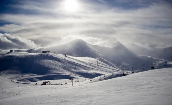Zimní čas v Alpách — Stock fotografie