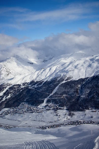 Az Alpokban a téli idő — Stock Fotó