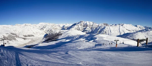 Winterzeit in den Alpen — Stockfoto