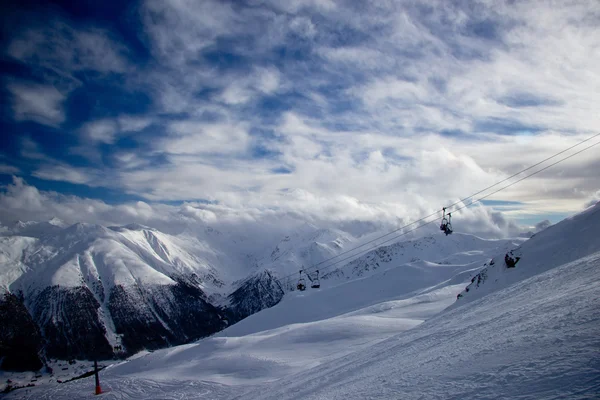 Hora de inverno em Alpes — Fotografia de Stock